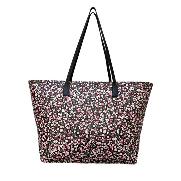 Kate Spade New York Floral Tote Bag w/Dual Black Handles - Picture 2 of 9